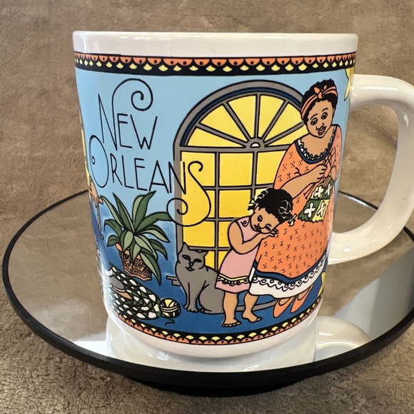 1991 Dixieland Music and Gifts Inc NEW ORLEANS Cup Mug Coffee Tea - Picture 3 of 8